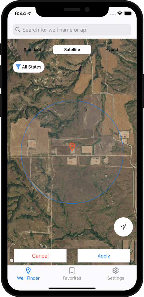 Petrix Maps Oilfields Nearby Radius Search Satellite View
